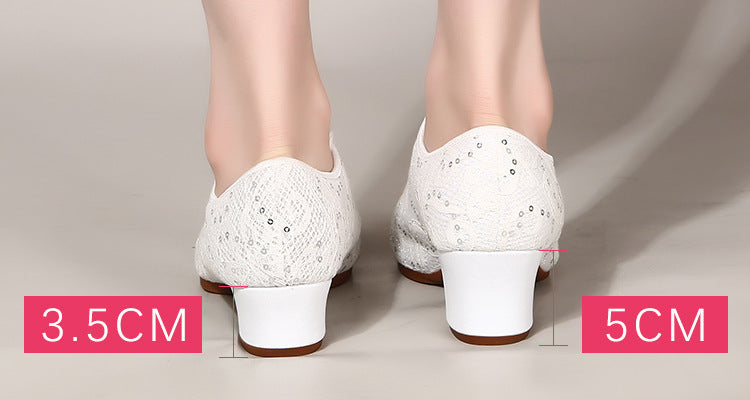 New latin dance square dance shoes low soft bottom dance shoes ladies modern dance shoes breathable performance dance shoes
