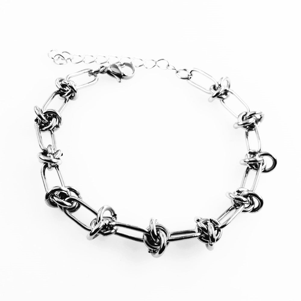 Stainless steel special-shaped chain handmade thorns knot chain men's personality hip-hop trendy jewelry chain for foreign trade