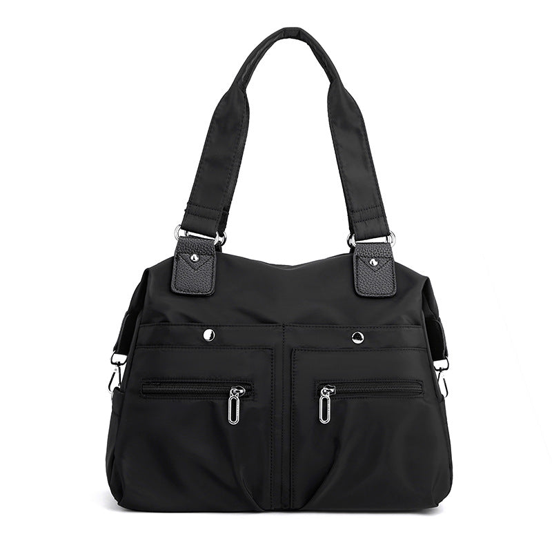 Fashion Travel Handbag Lightweight Water-repellent Nylon Cloth Bag New Women's Shoulder Bag Fashionable All-match Shopping Bag