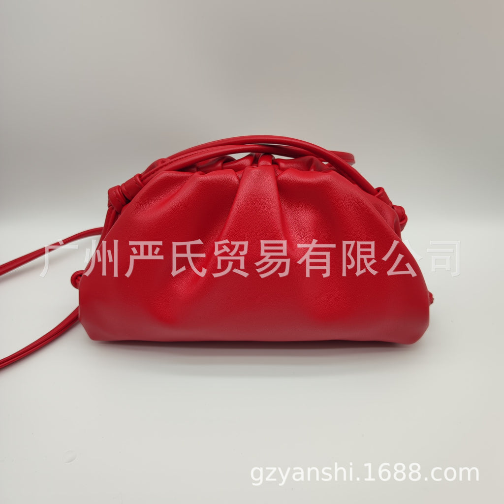 Zebra Pattern Cloud Bag Cross-border Women's Bag Pleated Dumpling Bag New Autumn and Winter Fashion Shoulder Crossbody Bag Hand-held Women's Bag