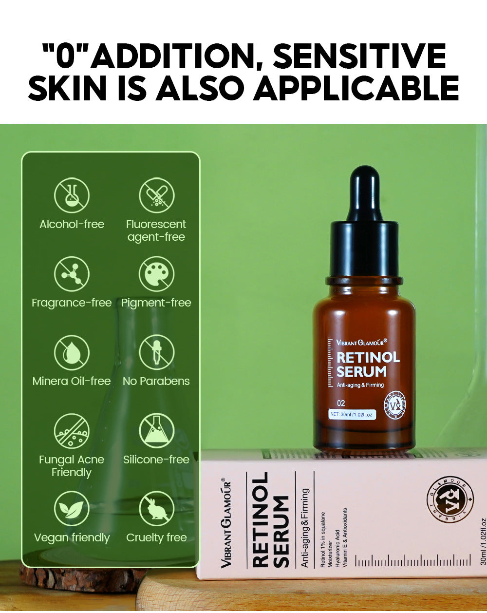 VIBRANTGLAMOUR 10PCS Retinol Face Serum Moisturizing  Essence