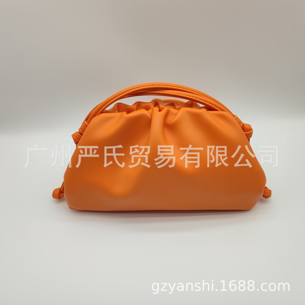 Zebra Pattern Cloud Bag Cross-border Women's Bag Pleated Dumpling Bag New Autumn and Winter Fashion Shoulder Crossbody Bag Hand-held Women's Bag