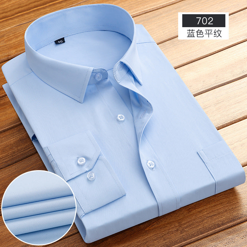 Spring and Summer New Striped Long-Sleeved Shirts for Men, Business Casual Workwear, Breathable Shirts, Cross-Border European and American Bestsellers on Amazon