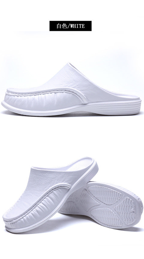 Cross-Border New Large Size Sandals for Summer Indoor and Outdoor Wear Home Men's Fashion Soft-Soled Half-Slippers Factory Direct Sales