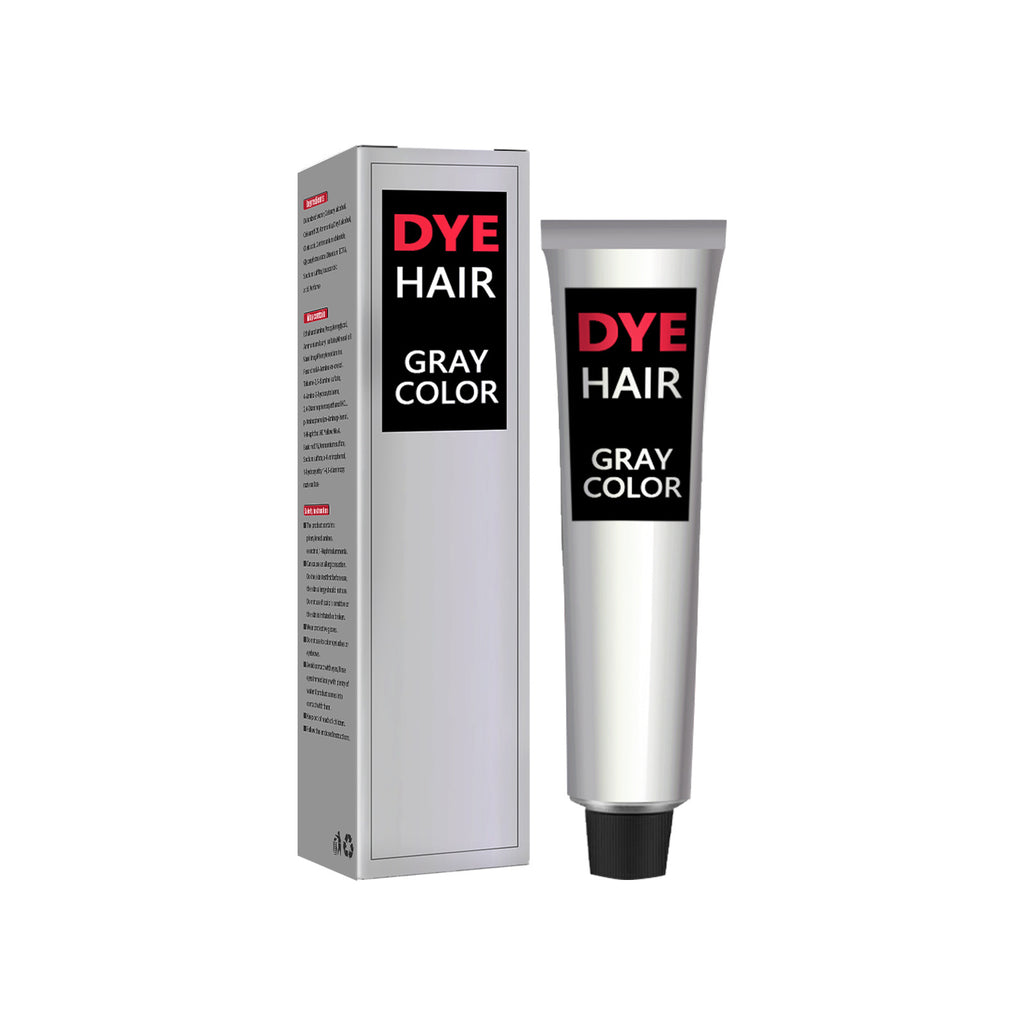 Silver Gray Hair Dye Punk Style Unisex Smoky Long Lasting Coloring Hair Care and Styling Natural Gray Hair Dye Color Cream 100ml