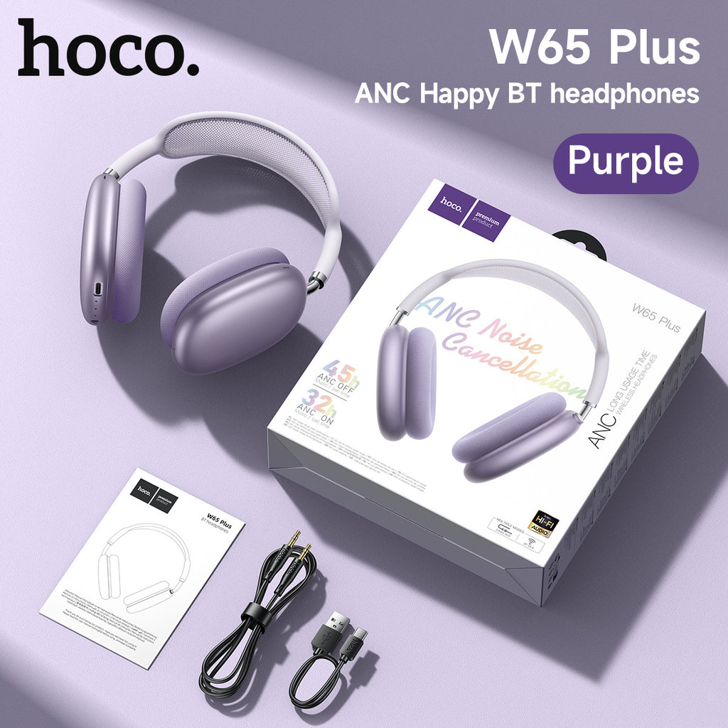 Borofone Bo35 Plus Head-Mounted Anc Noise-Cancelling Wireless Bluetooth Headphones Air Pods Over-Ear Max