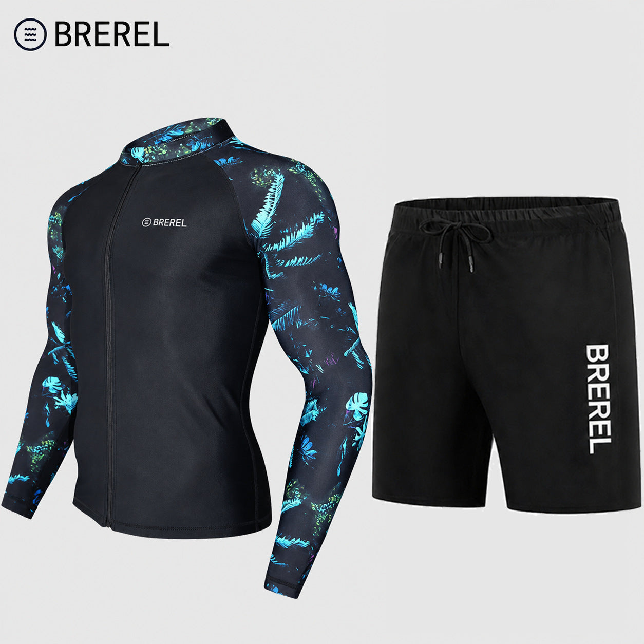 Sun Protection Swimsuit Men's Surfing Suit Split Quick-Drying Tight Jellyfish Suit Snorkeling Suit Wetsuit Full Body Long-Sleeved Trousers
