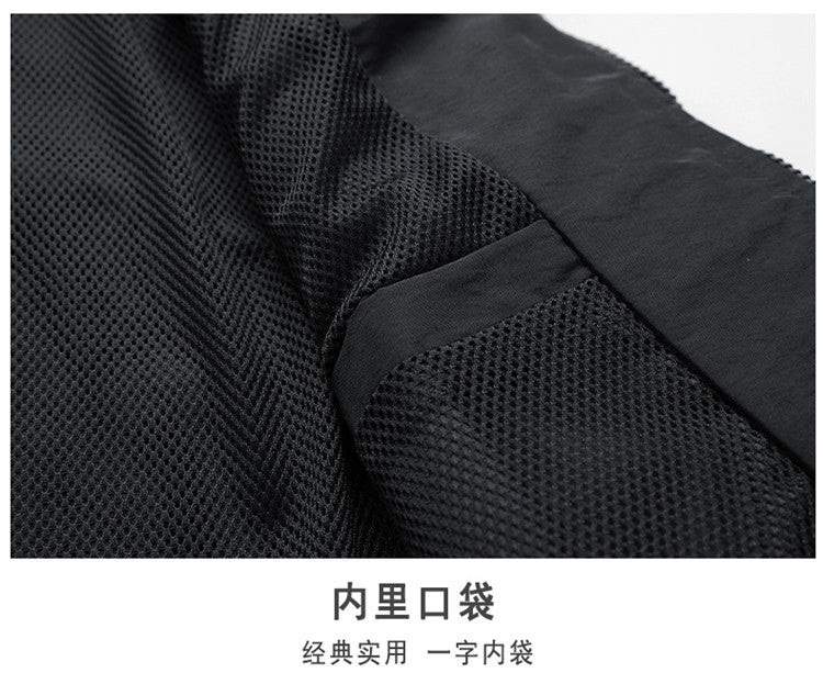 Spring and Autumn New Men's Tops Sports Casual Loose Tops Teenagers Color Matching Top Daily Versatile Tops