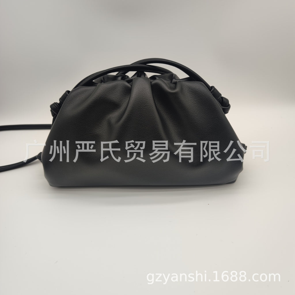 Zebra Pattern Cloud Bag Cross-border Women's Bag Pleated Dumpling Bag New Autumn and Winter Fashion Shoulder Crossbody Bag Hand-held Women's Bag