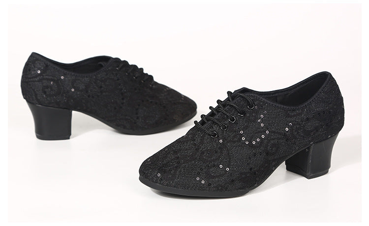 New latin dance square dance shoes low soft bottom dance shoes ladies modern dance shoes breathable performance dance shoes