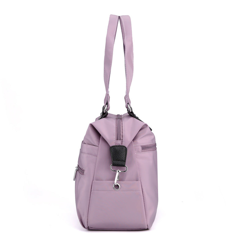 Fashion Travel Handbag Lightweight Water-repellent Nylon Cloth Bag New Women's Shoulder Bag Fashionable All-match Shopping Bag