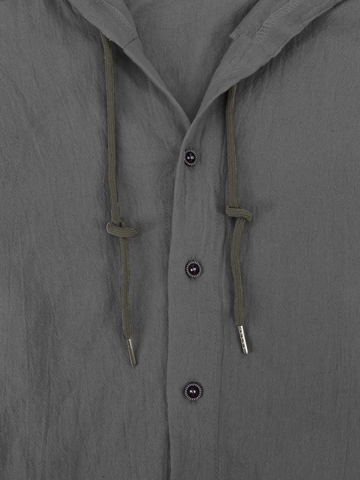 Summer Men's Linen Shirt Solid Streetwear Long Sleeve Hoodie Cardigan Clothing For Men Button Tops Casual Loose Men Hooded Shirt