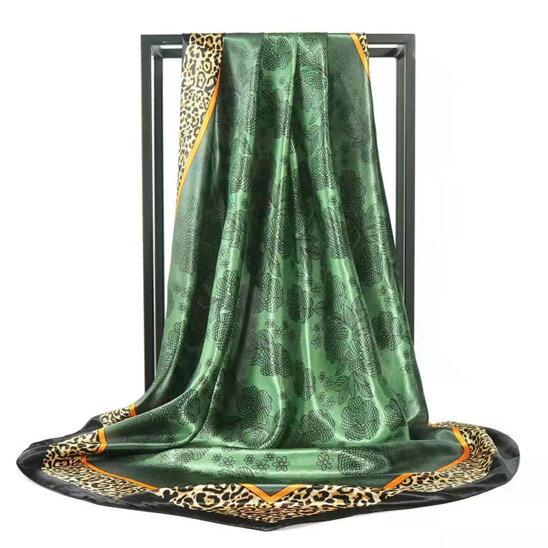Mother's Day gift double-sided scarf 90 square scarf summer women's thin decorative versatile small scarf shawl scarf scarf