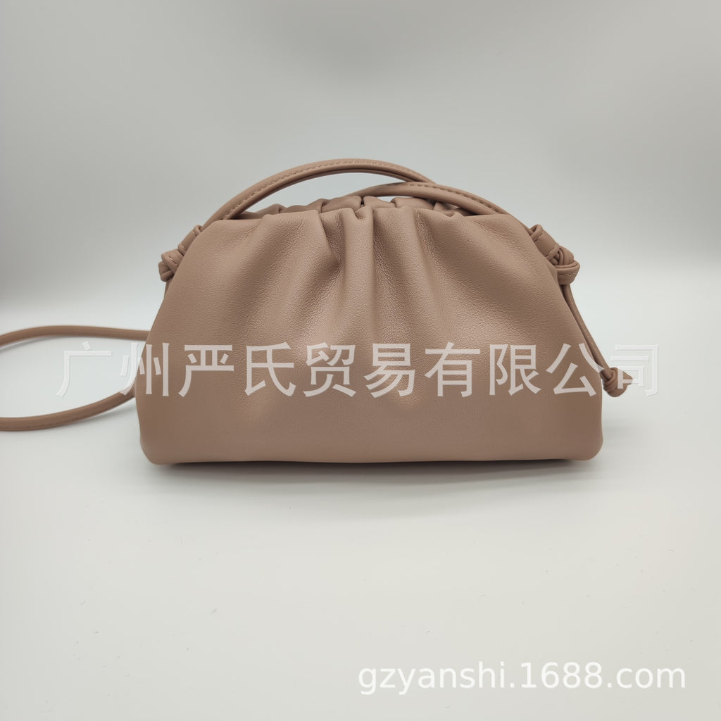 Zebra Pattern Cloud Bag Cross-border Women's Bag Pleated Dumpling Bag New Autumn and Winter Fashion Shoulder Crossbody Bag Hand-held Women's Bag