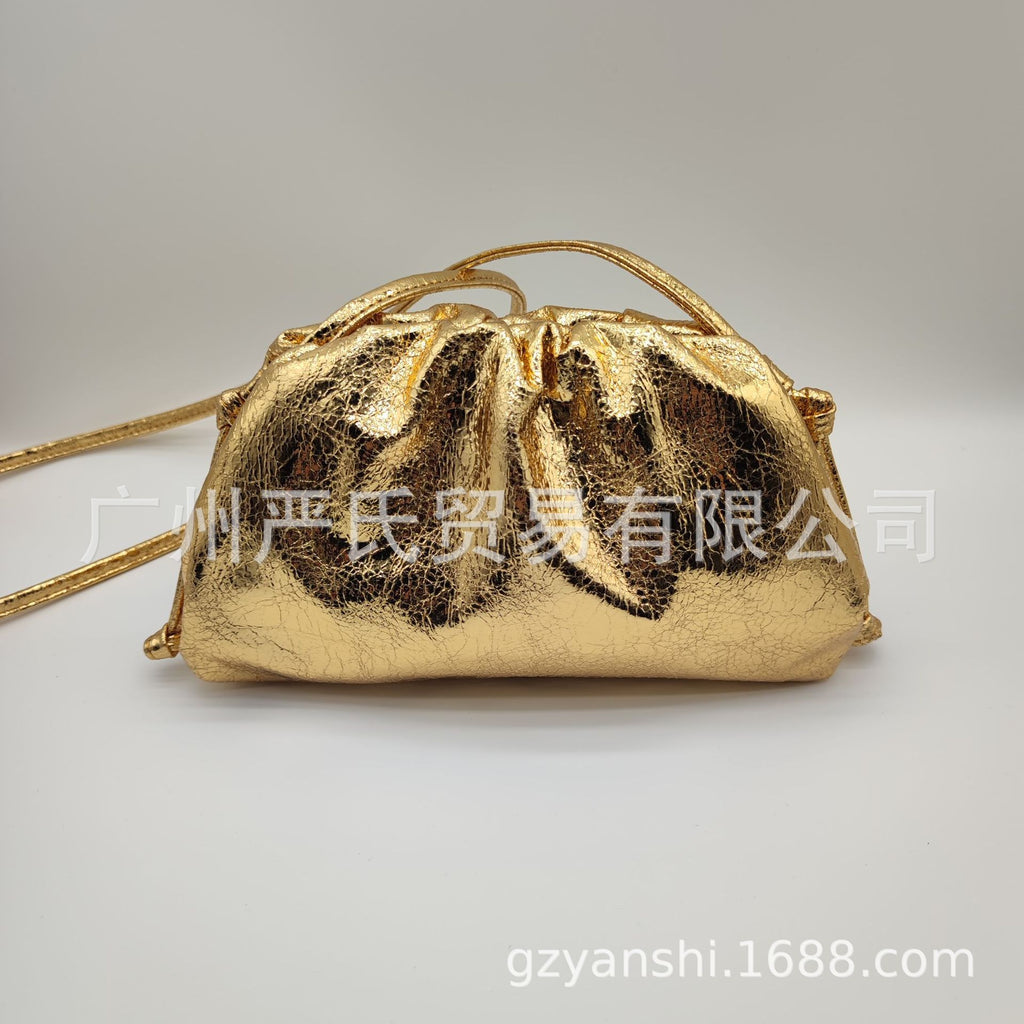 Zebra Pattern Cloud Bag Cross-border Women's Bag Pleated Dumpling Bag New Autumn and Winter Fashion Shoulder Crossbody Bag Hand-held Women's Bag