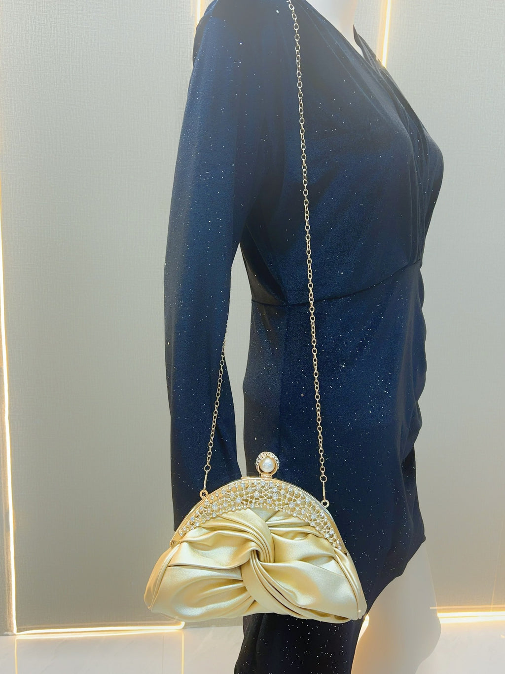 New Cross-border Socialite Clutch Bag Rhinestone Evening Dress Women's Bag Chain Crossbody Bag Evening Banquet Bag Gift Bag Bridal Bag