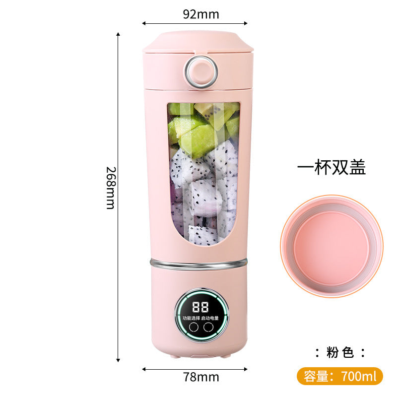 New high-end cross-border juicer household crushed ice juice cup portable rechargeable juicer outdoor 12 knife wireless