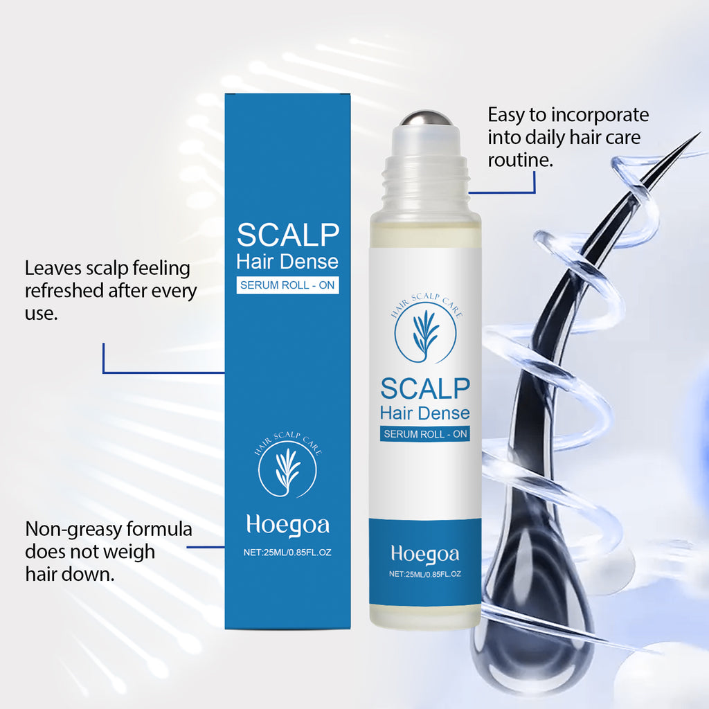 Hair Growth Essence Anti Baldness Strengthen Hair Roots Improve Scalp Health Repair Thicken Rosemary Massage Roller Ball Essence