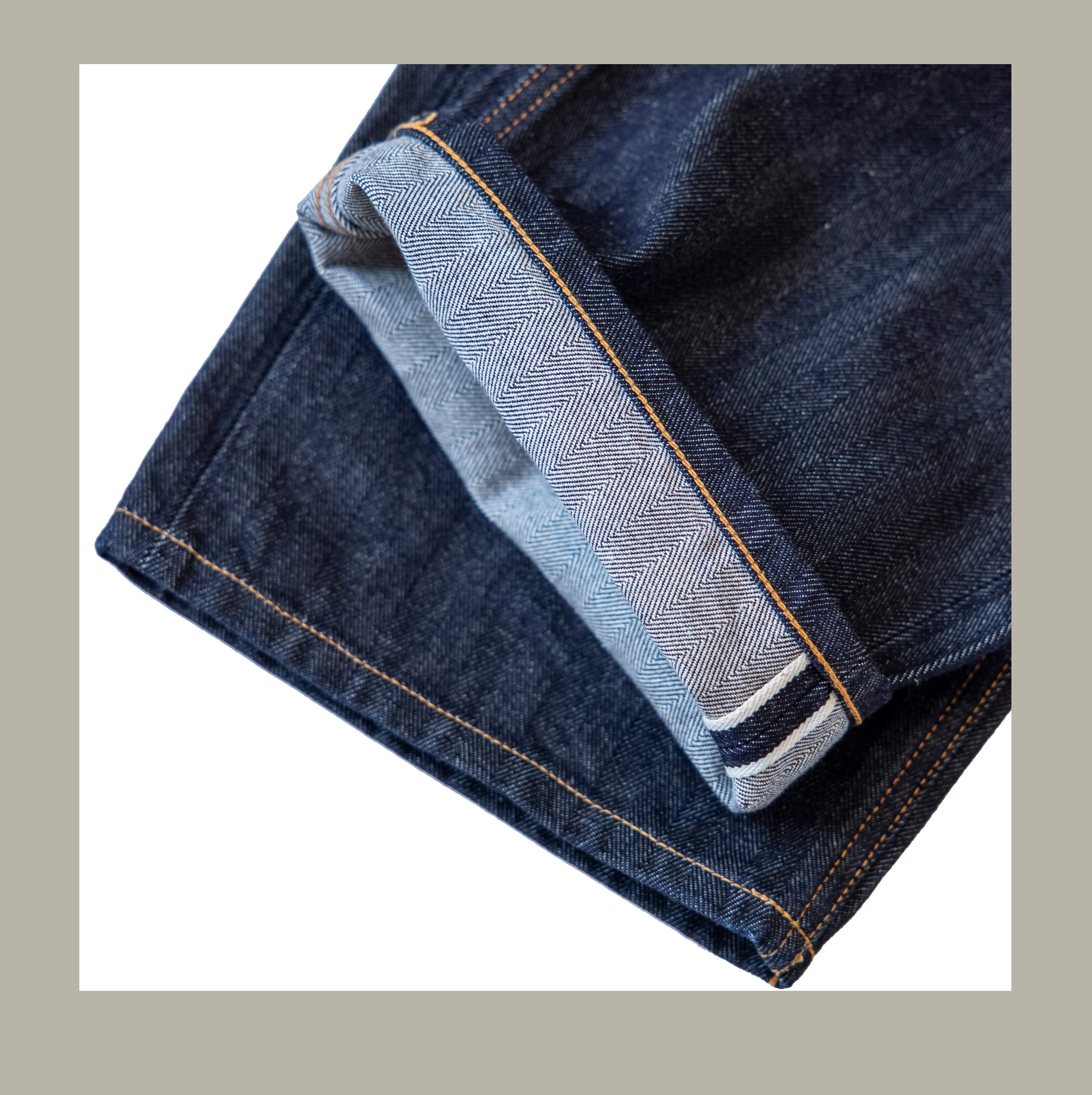 507-0001 Red Tornado  Vintage 15 Oz Indigo Selvage Stylish Trousers Mens Casual Raw Denim Jean Pants