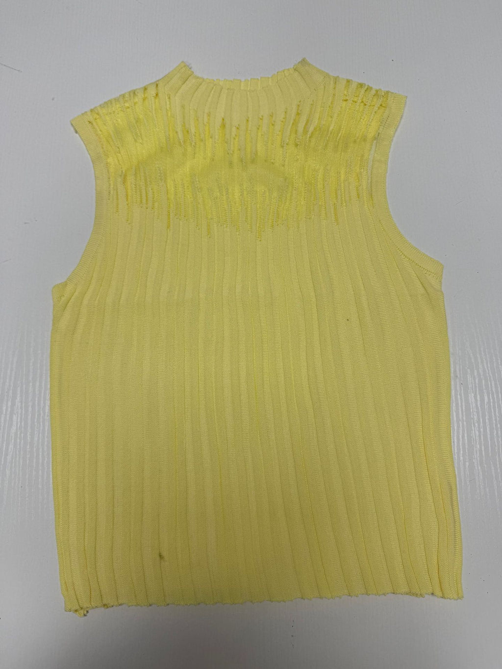 New Style Sleeveless Knit Top for Women, Summer Thin Style with a High-End Feel, Elegant Collar, Vacation Casual Top, Direct Cross-Border Supply
