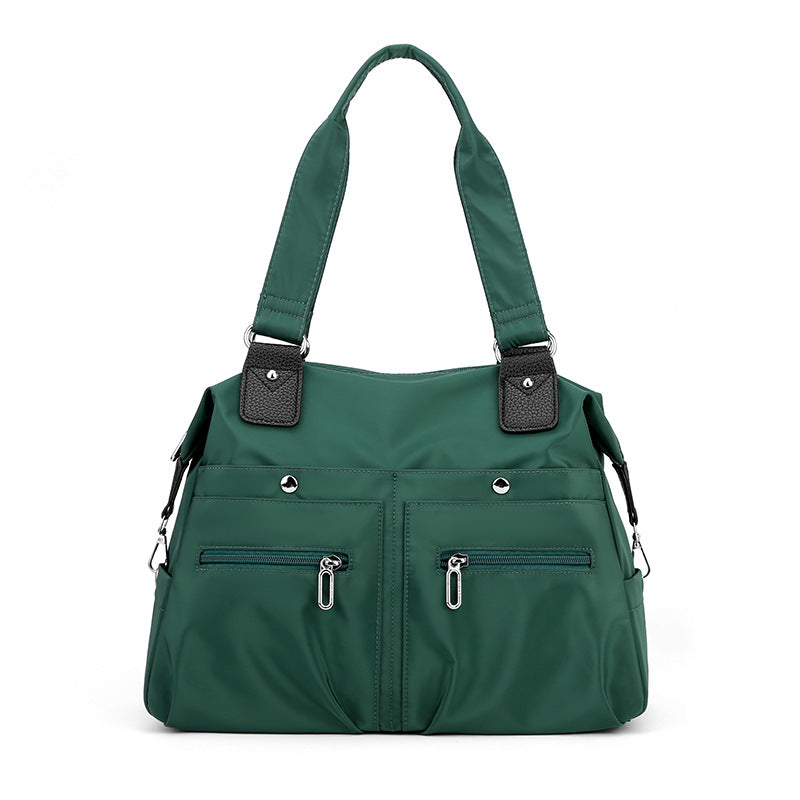 Fashion Travel Handbag Lightweight Water-repellent Nylon Cloth Bag New Women's Shoulder Bag Fashionable All-match Shopping Bag