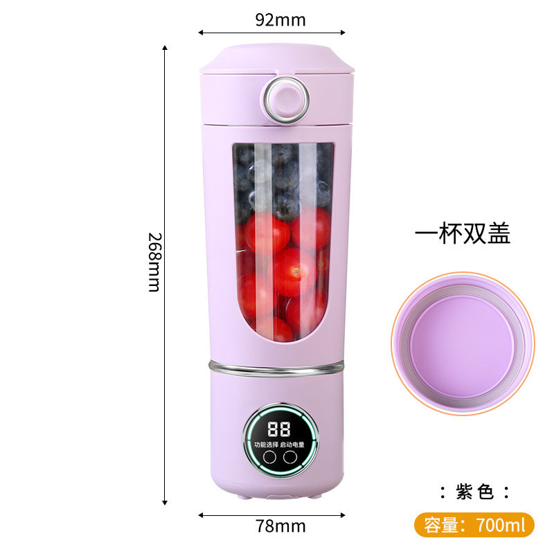New high-end cross-border juicer household crushed ice juice cup portable rechargeable juicer outdoor 12 knife wireless