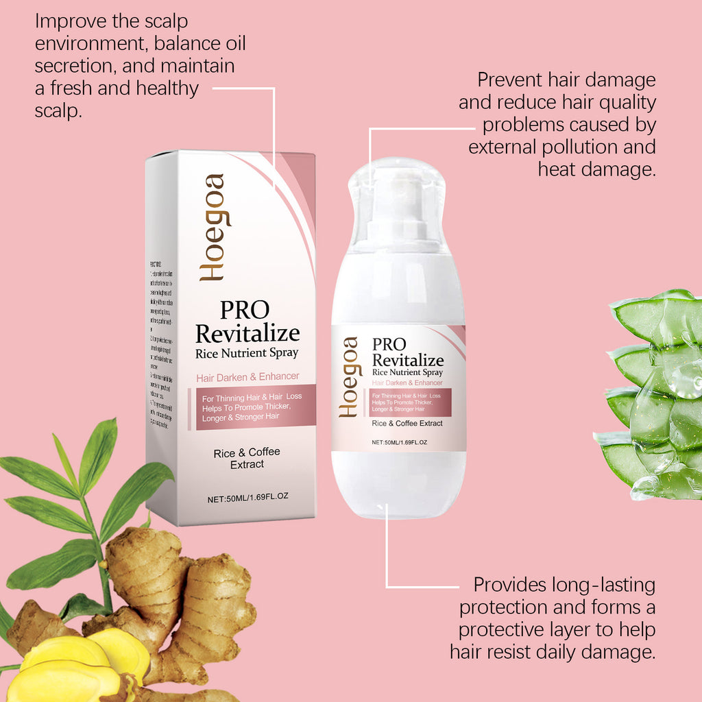 Fermented Rice Water for Hair Growth Hair Regrowth Essential Oil Scalp Treatment Hair Fall Control Serum Plant Dense Hair Spray
