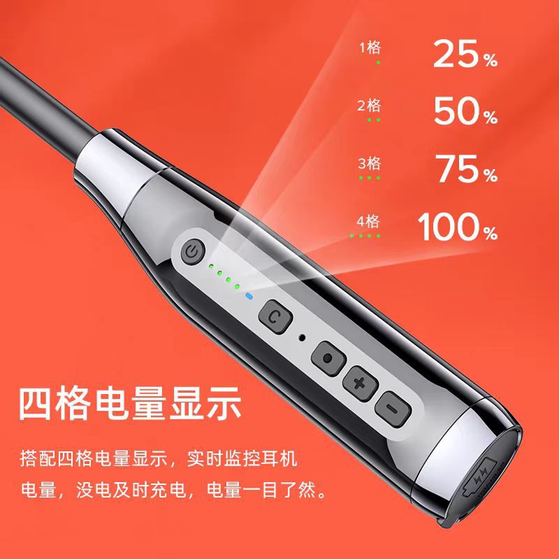 [Factory in stock] Wireless Neck-Hanging Bluetooth Headset with Large Power and Long Endurance Noise Reduction Wireless Sports Insertable Card