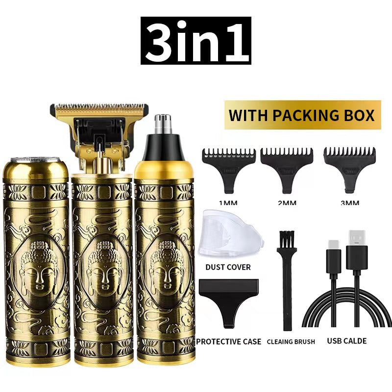 Cross-border Portable Two-head Double-head Magnetic Rechargeable Razor Men's Full-body Washable Electric Shaver Super Clean