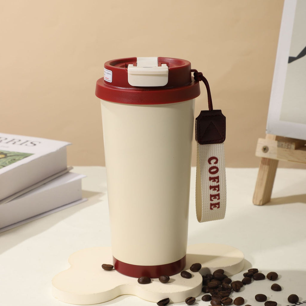 Summer Insulated Stainless Steel Water Cup, Thermos Cup, Coffee Cup, Double-Layer Car Cup, Smart Display Gift Cup, Customizable