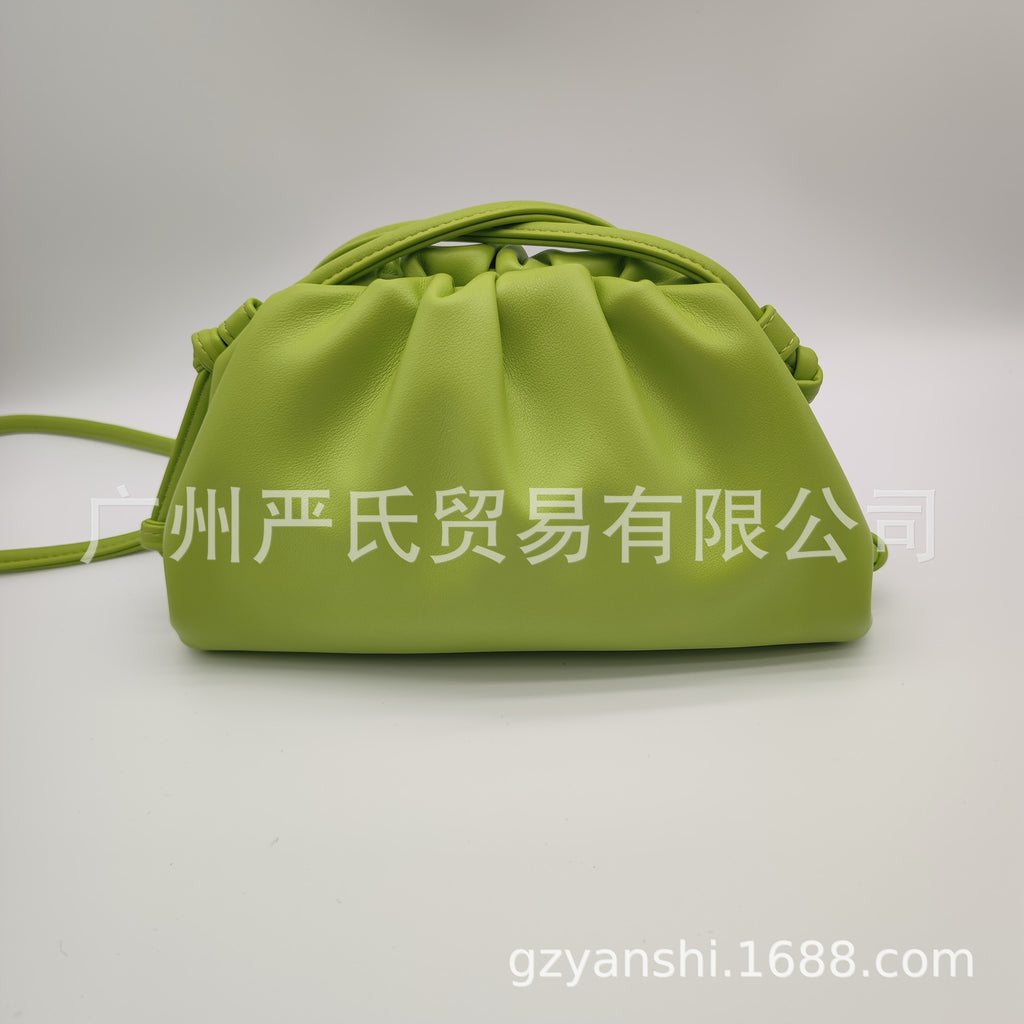 Zebra Pattern Cloud Bag Cross-border Women's Bag Pleated Dumpling Bag New Autumn and Winter Fashion Shoulder Crossbody Bag Hand-held Women's Bag