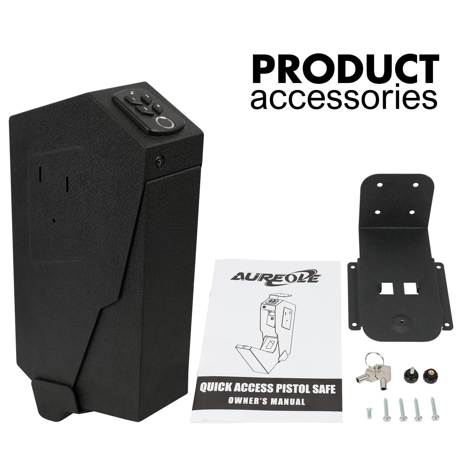 OS519FC 2-in-1 fingerprint password pistol safe European and American wall mounted pistol Box