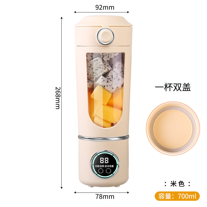 New high-end cross-border juicer household crushed ice juice cup portable rechargeable juicer outdoor 12 knife wireless