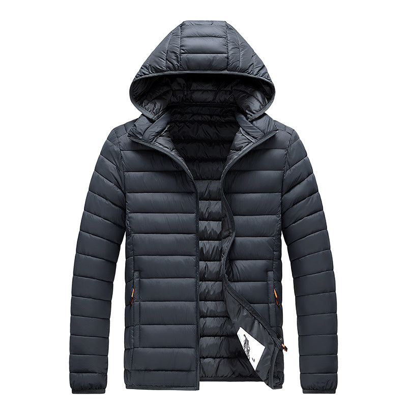 Cross-Border Exclusive Supply for Amazon: Men's 2026 Winter Jacket, Slim Fit, Lightweight Cotton Coat, Thin Multi-Color Quilted Cotton Clothing