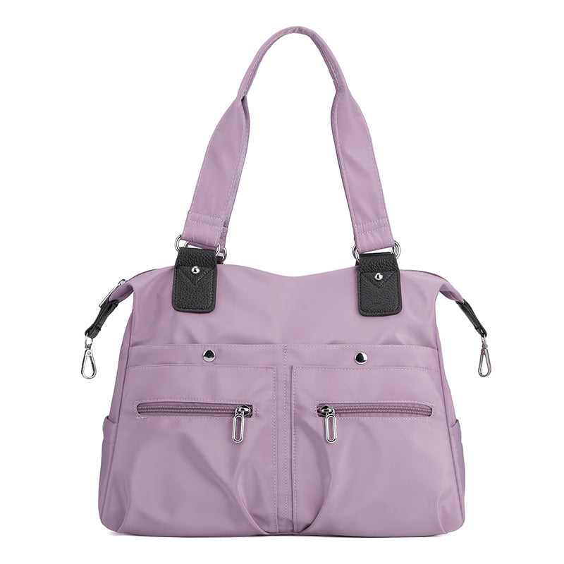 Fashion Travel Handbag Lightweight Water-repellent Nylon Cloth Bag New Women's Shoulder Bag Fashionable All-match Shopping Bag