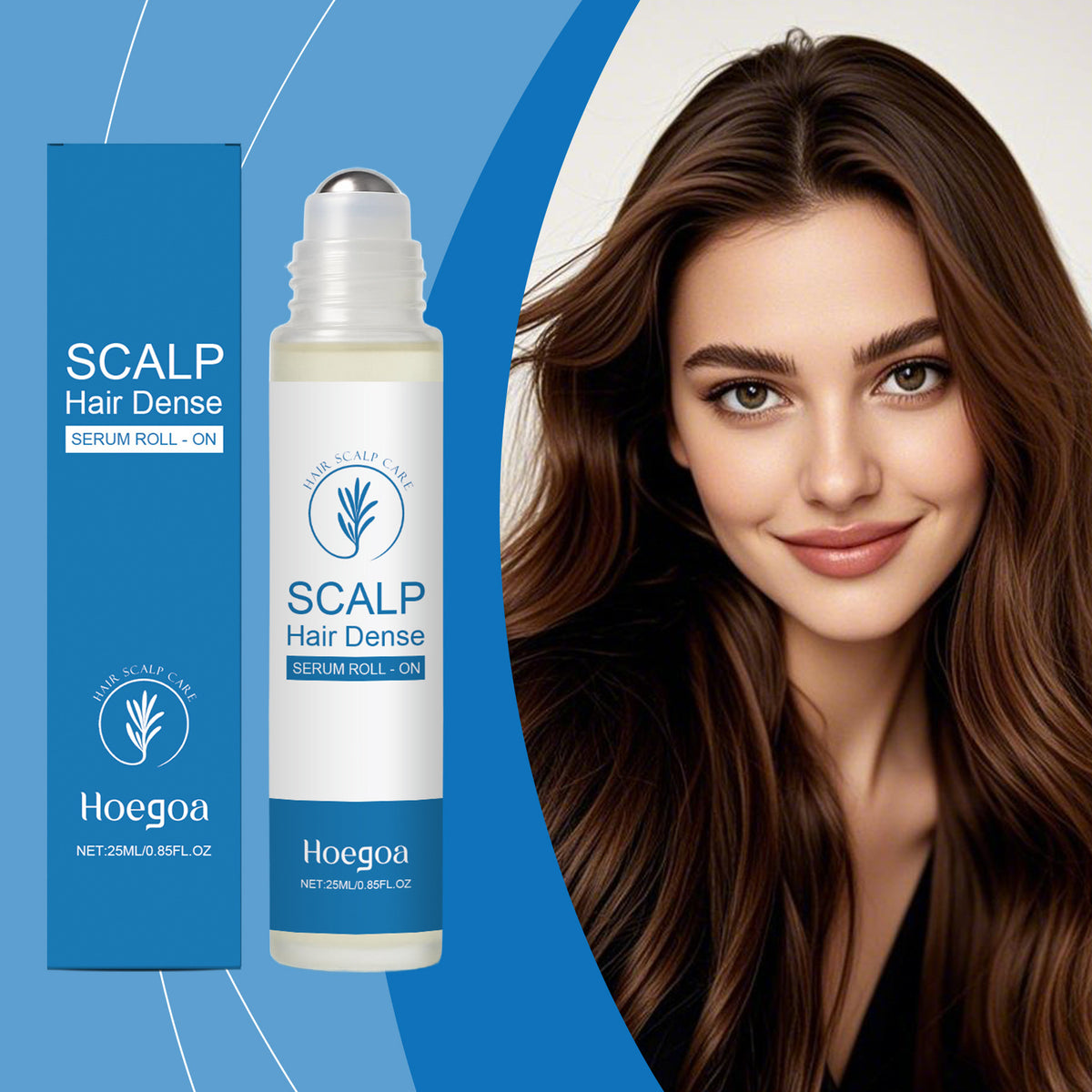 Hair Growth Essence Anti Baldness Strengthen Hair Roots Improve Scalp Health Repair Thicken Rosemary Massage Roller Ball Essence
