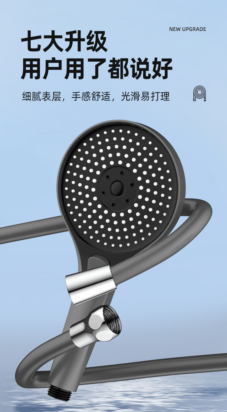 1.5/2M Black Latex Shower Head Hose Flexible Tube Pipe High Pressure Silicone Powerful Tap Faucet Toilet Bathroom Accessories