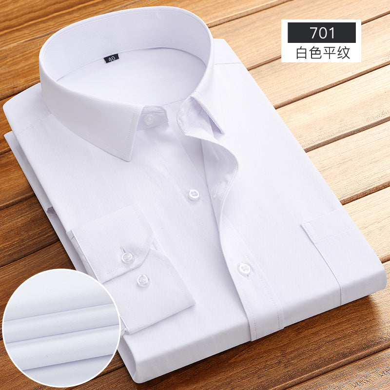 Spring and Summer New Striped Long-Sleeved Shirts for Men, Business Casual Workwear, Breathable Shirts, Cross-Border European and American Bestsellers on Amazon