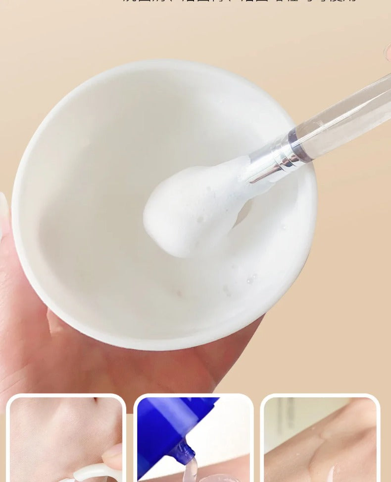 Facial Cleanser Brush Soft Face Massage Fan Wash Brush Pore Cleanning Exfoliating Beauty Face Mask Brush Portable Skin Care Tool