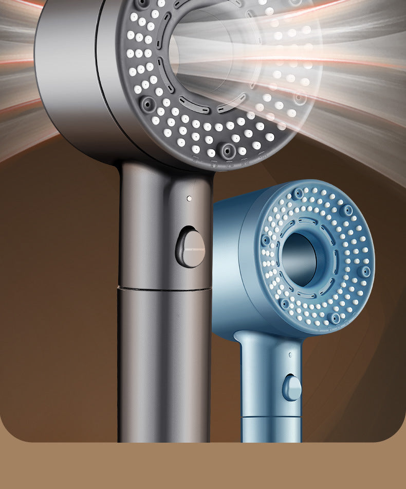 High Pressurized Filter Shower Head 5-mode Adjustable Spa Showerhead One Button Stop Water Saving Shower Bathroom Accessories