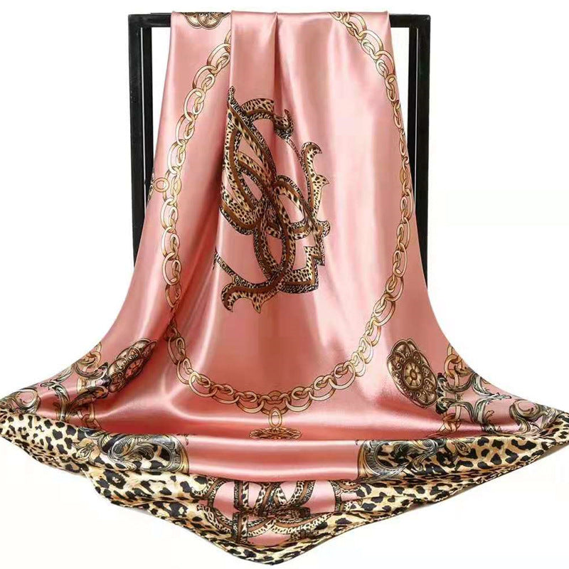 Mother's Day gift double-sided scarf 90 square scarf summer women's thin decorative versatile small scarf shawl scarf scarf
