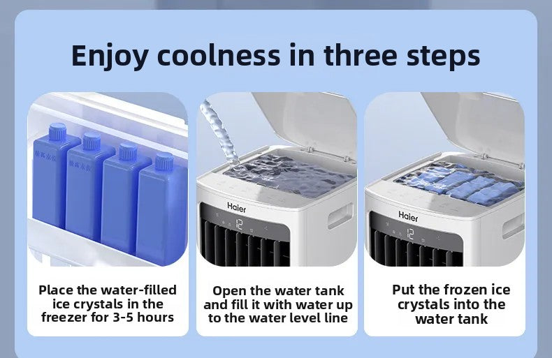 Portable Air Conditioner Fans Air Cooler 9L/12L Water Tank Remote Control 3-in-1 Cooling Fan Humidifier for Home Office Room