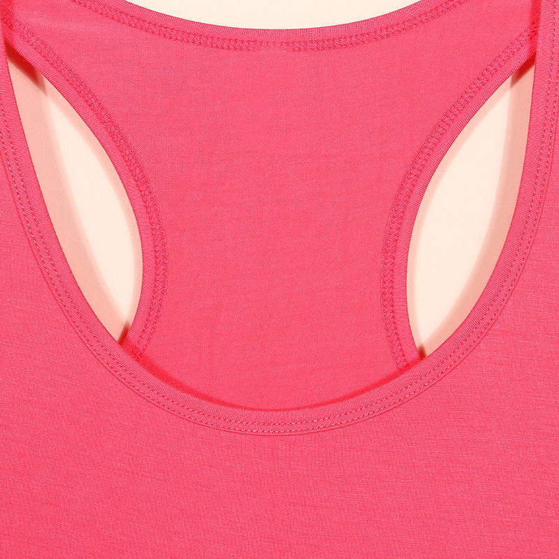 Modal Vest Women's I-shaped U-shaped Base Vest Extra Large and Fat Sleeveless Outer Wear Sling Base Shirt Spring and Summer