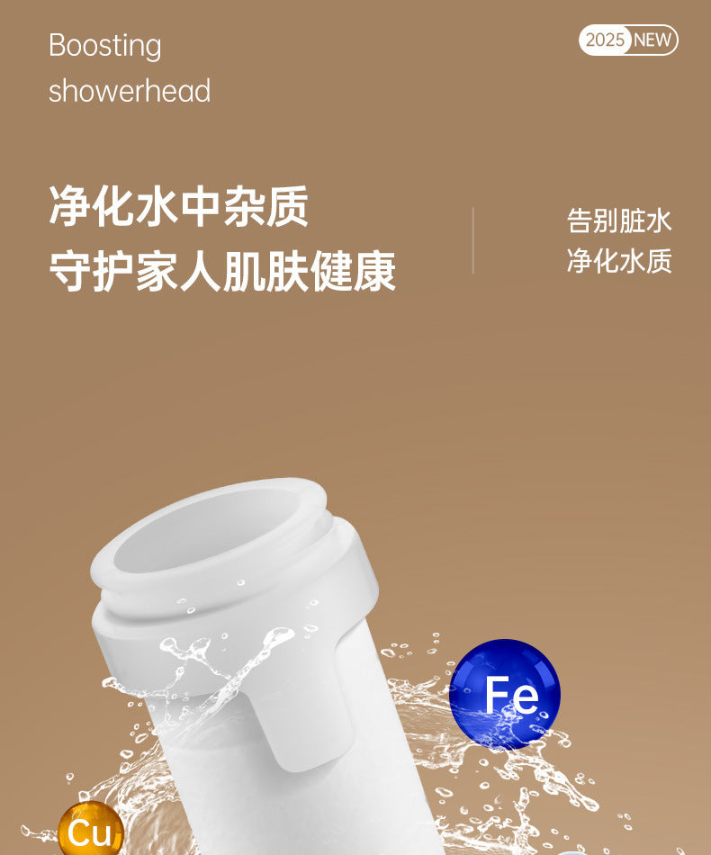 High Pressurized Filter Shower Head 5-mode Adjustable Spa Showerhead One Button Stop Water Saving Shower Bathroom Accessories