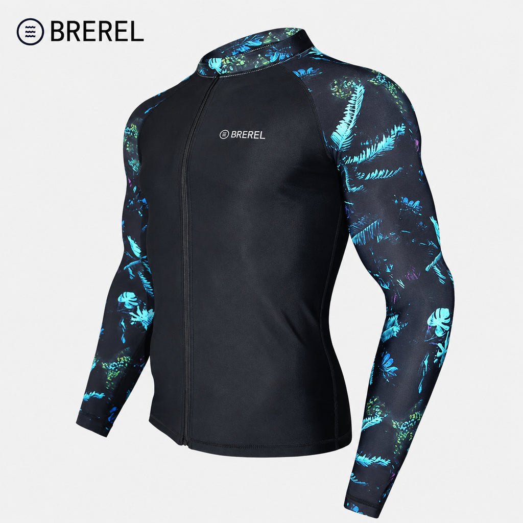 Sun Protection Swimsuit Men's Surfing Suit Split Quick-Drying Tight Jellyfish Suit Snorkeling Suit Wetsuit Full Body Long-Sleeved Trousers