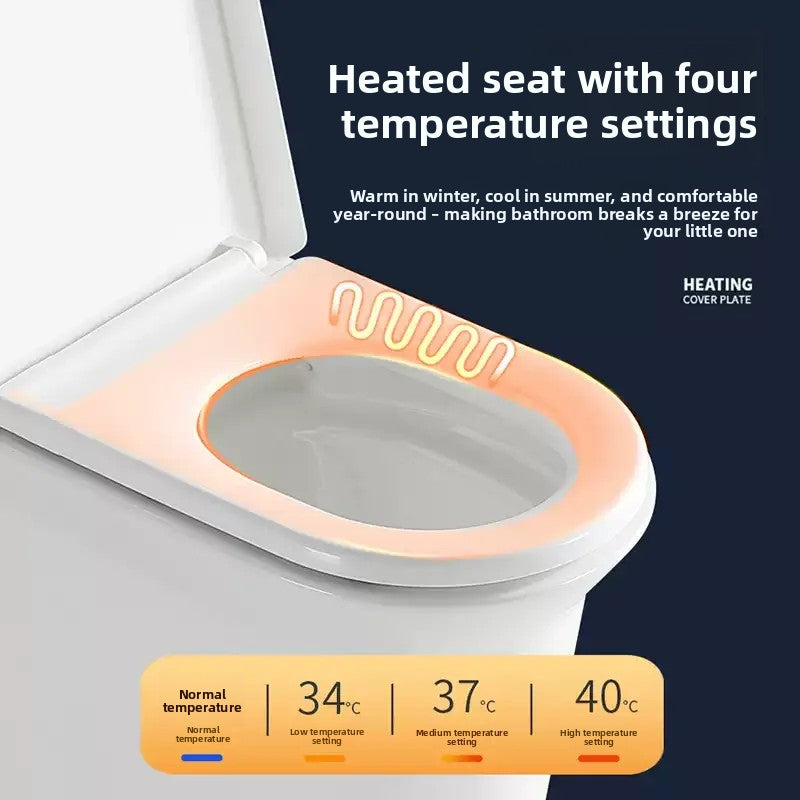 Heated Toilet Seat 4-Level Adjustable Temperature Leakproof Toilet Lid Waterproof U/V Seat Cushion Antibacterial
