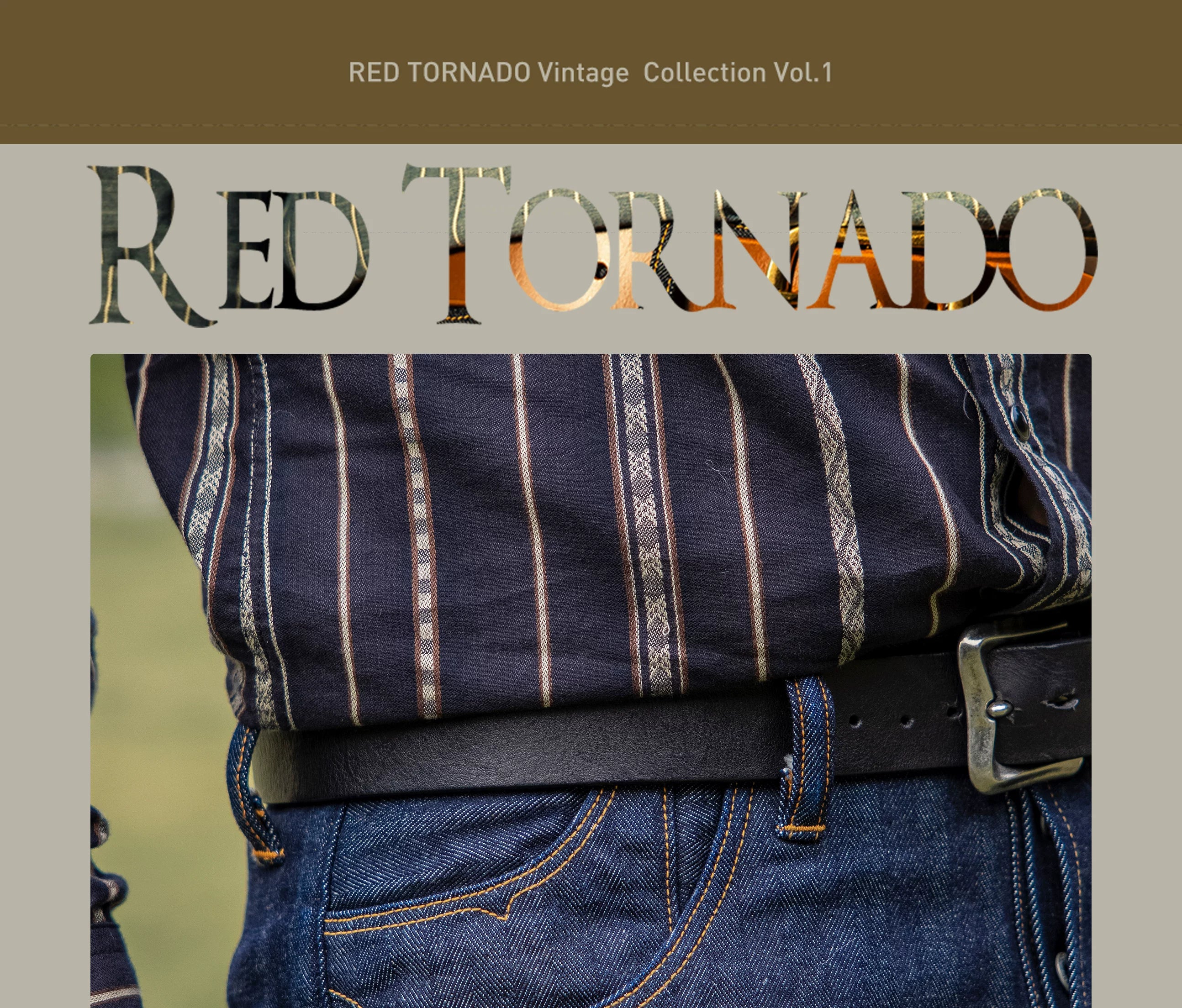 507-0001 Red Tornado  Vintage 15 Oz Indigo Selvage Stylish Trousers Mens Casual Raw Denim Jean Pants