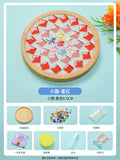 net red diy mosaic coaster warm field bamboo creative manual research independent material package warm field group building parent-child