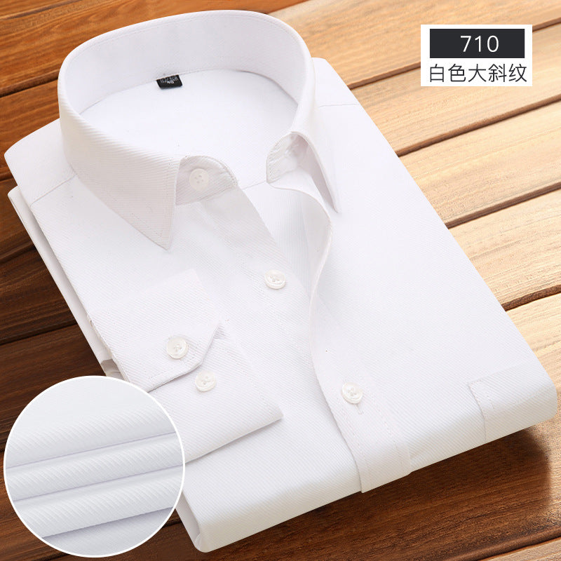 Spring and Summer New Striped Long-Sleeved Shirts for Men, Business Casual Workwear, Breathable Shirts, Cross-Border European and American Bestsellers on Amazon