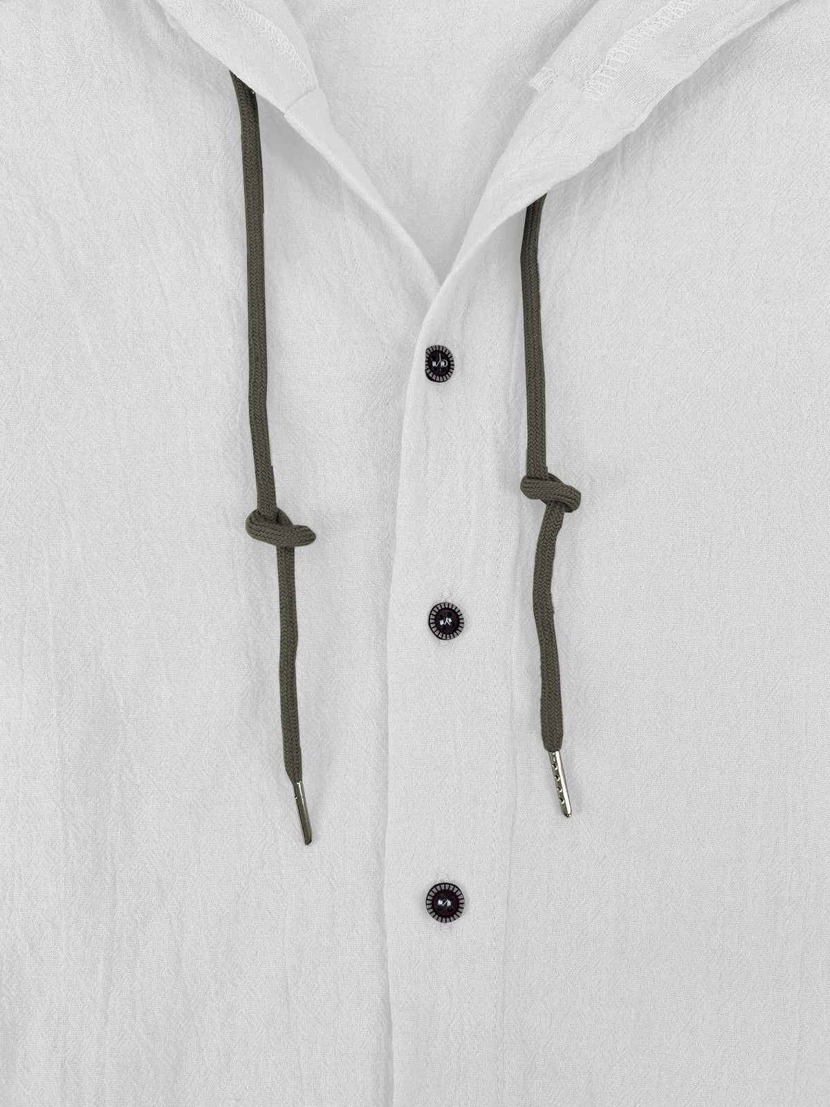 Summer Men's Linen Shirt Solid Streetwear Long Sleeve Hoodie Cardigan Clothing For Men Button Tops Casual Loose Men Hooded Shirt